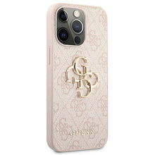 Заредете изображение във визуализатора на галерията – Guess GUHCP13X4GMGPI iPhone 13 Pro Max 6,7" różowy/pink hardcase 4G Big Metal Logo - TopMag
