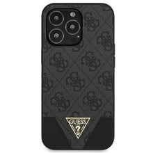 Заредете изображение във визуализатора на галерията – Guess GUHCP13XPU4GHBK iPhone 13 Pro Max 6,7" szary/grey hardcase 4G Triangle Collection - TopMag

