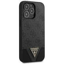 Заредете изображение във визуализатора на галерията – Guess GUHCP13XPU4GHBK iPhone 13 Pro Max 6,7" szary/grey hardcase 4G Triangle Collection - TopMag
