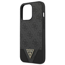 Заредете изображение във визуализатора на галерията – Guess GUHCP13XPU4GHBK iPhone 13 Pro Max 6,7" szary/grey hardcase 4G Triangle Collection - TopMag
