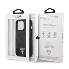 Заредете изображение във визуализатора на галерията – Guess GUHCP13XPU4GHBK iPhone 13 Pro Max 6,7" szary/grey hardcase 4G Triangle Collection - TopMag
