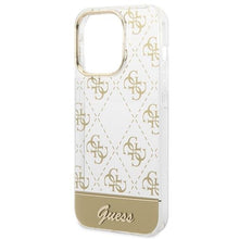 Заредете изображение във визуализатора на галерията – Guess GUHCP14LHG4MHG iPhone 14 Pro 6.1 "gold / gold hardcase 4G Pattern Script - TopMag
