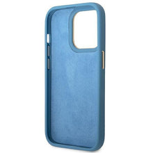 Заредете изображение във визуализатора на галерията – Guess GUHCP14LHG4SHB iPhone 14 Pro 6.1 "blue / blue hard case 4G Vintage Gold Logo - TopMag
