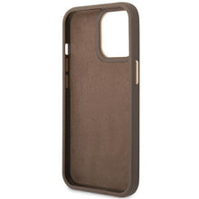 Заредете изображение във визуализатора на галерията – Guess GUHCP14LHG4SHW iPhone 14 Pro 6.1 "brown / brown hard case 4G Vintage Gold Logo - TopMag
