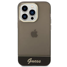 Заредете изображение във визуализатора на галерията – Guess GUHCP14LHGCOK iPhone 14 Pro 6.1 "black / black hardcase Translucent - TopMag

