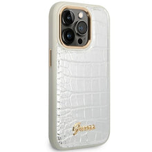 Заредете изображение във визуализатора на галерията – Guess GUHCP14LHGCRHS iPhone 14 Pro 6.1 "silver / silver hardcase Croco Collection
