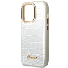 Заредете изображение във визуализатора на галерията – Guess GUHCP14LHGCRHS iPhone 14 Pro 6.1 "silver / silver hardcase Croco Collection
