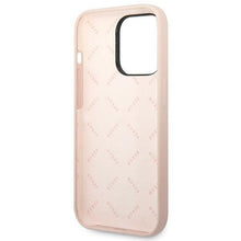 Заредете изображение във визуализатора на галерията – Guess GUHCP14LSLTGP iPhone 14 Pro 6.1" pink/pink hardcase Silicone Triangle
