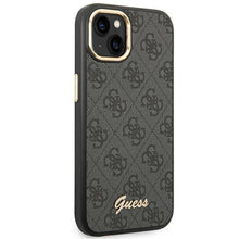 Заредете изображение във визуализатора на галерията – Guess GUHCP14MHG4SHK iPhone 14 Plus 6.7 "black / black hard case 4G Vintage Gold Logo - TopMag
