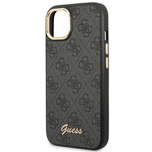 Заредете изображение във визуализатора на галерията – Guess GUHCP14MHG4SHK iPhone 14 Plus 6.7 "black / black hard case 4G Vintage Gold Logo - TopMag
