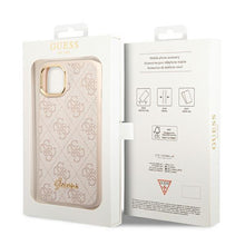 Заредете изображение във визуализатора на галерията – Guess GUHCP14MHG4SHP iPhone 14 Plus 6.7 "pink / pink hard case 4G Vintage Gold Logo - TopMag
