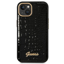 Заредете изображение във визуализатора на галерията – Guess GUHCP14MHGCRHK iPhone 14 Plus 6.7 "black / black hardcase Croco Collection - TopMag
