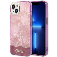 Заредете изображение във визуализатора на галерията – Guess GUHCP14MHGJGHP iPhone 14 Plus 6.7 "pink / pink hardcase Jungle Collection - TopMag
