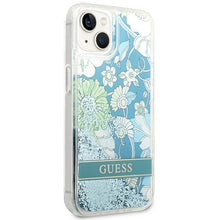 Заредете изображение във визуализатора на галерията – Guess GUHCP14MLFLSN iPhone 14 Plus 6.7 "green / green hardcase Flower Liquid Glitter - TopMag
