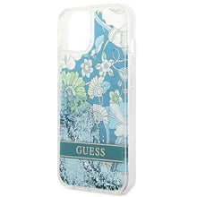 Заредете изображение във визуализатора на галерията – Guess GUHCP14MLFLSN iPhone 14 Plus 6.7 "green / green hardcase Flower Liquid Glitter - TopMag
