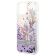 Заредете изображение във визуализатора на галерията – Guess GUHCP14MLFLSU iPhone 14 Plus 6.7 "violet / purple hardcase Flower Liquid Glitter - TopMag
