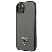 Заредете изображение във визуализатора на галерията – Guess GUHCP14MPSATLG iPhone 14 Plus 6.7 "silver / silver hardcase SaffianoTriangle Logo - TopMag
