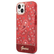 Заредете изображение във визуализатора на галерията – Guess GUHCP14SHGBNHR iPhone 14 6.1 "red / red hardcase Bandana Paisley - TopMag

