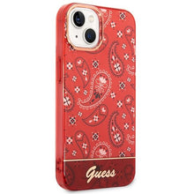 Заредете изображение във визуализатора на галерията – Guess GUHCP14SHGBNHR iPhone 14 6.1 "red / red hardcase Bandana Paisley - TopMag
