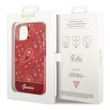 Заредете изображение във визуализатора на галерията – Guess GUHCP14SHGBNHR iPhone 14 6.1 "red / red hardcase Bandana Paisley - TopMag
