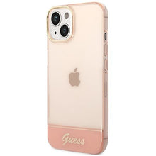 Заредете изображение във визуализатора на галерията – Guess GUHCP14SHGCOP iPhone 14 6.1 "pink / pink hardcase Translucent - TopMag

