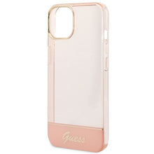 Заредете изображение във визуализатора на галерията – Guess GUHCP14SHGCOP iPhone 14 6.1 "pink / pink hardcase Translucent - TopMag
