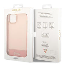 Заредете изображение във визуализатора на галерията – Guess GUHCP14SHGCOP iPhone 14 6.1 "pink / pink hardcase Translucent - TopMag
