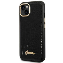 Заредете изображение във визуализатора на галерията – Guess GUHCP14SHGCRHK iPhone 14 6.1 "black / black hardcase Croco Collection - TopMag
