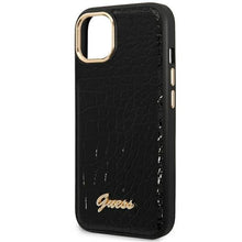Заредете изображение във визуализатора на галерията – Guess GUHCP14SHGCRHK iPhone 14 6.1 "black / black hardcase Croco Collection - TopMag
