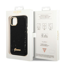 Заредете изображение във визуализатора на галерията – Guess GUHCP14SHGCRHK iPhone 14 6.1 "black / black hardcase Croco Collection - TopMag
