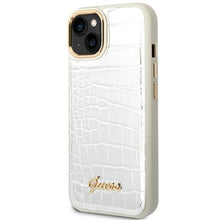 Заредете изображение във визуализатора на галерията – Guess GUHCP14SHGCRHS iPhone 14 6.1 "silver / silver hardcase Croco Collection - TopMag
