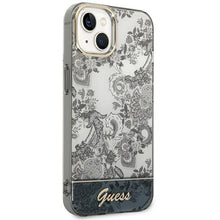 Заредете изображение във визуализатора на галерията – Guess GUHCP14SHGPLHG iPhone 14 6.1 "gray / gray hardcase Porcelain Collection - TopMag
