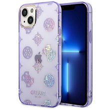 Заредете изображение във визуализатора на галерията – Guess GUHCP14SHTPPTL iPhone 14 6.1 "lilac / lilac hard case Peony Glitter - TopMag
