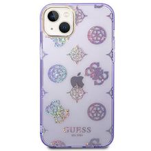 Заредете изображение във визуализатора на галерията – Guess GUHCP14SHTPPTL iPhone 14 6.1 "lilac / lilac hard case Peony Glitter - TopMag
