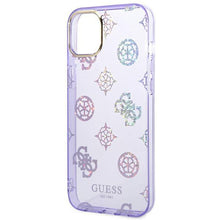 Заредете изображение във визуализатора на галерията – Guess GUHCP14SHTPPTL iPhone 14 6.1 "lilac / lilac hard case Peony Glitter - TopMag
