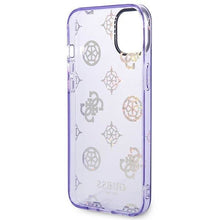 Заредете изображение във визуализатора на галерията – Guess GUHCP14SHTPPTL iPhone 14 6.1 "lilac / lilac hard case Peony Glitter - TopMag
