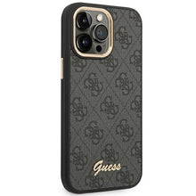 Заредете изображение във визуализатора на галерията – Guess GUHCP14XHG4SHK iPhone 14 Pro Max 6.7 "black / black hard case 4G Vintage Gold Logo - TopMag
