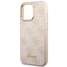Заредете изображение във визуализатора на галерията – Guess GUHCP14XHG4SHP iPhone 14 Pro Max 6.7 "pink / pink hard case 4G Vintage Gold Logo - TopMag
