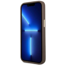 Заредете изображение във визуализатора на галерията – Guess GUHCP14XHG4SHW iPhone 14 Pro Max 6.7 "brown / brown hard case 4G Vintage Gold Logo - TopMag
