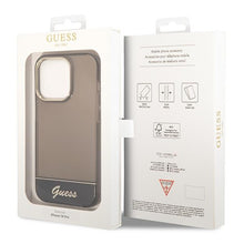 Заредете изображение във визуализатора на галерията – Guess GUHCP14XHGCOK iPhone 14 Pro Max 6.7 "black / black hardcase Translucent - TopMag
