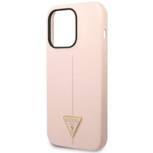 Заредете изображение във визуализатора на галерията – Guess GUHCP14XSLTGP iPhone 14 Pro Max 6.7" pink/pink hardcase Silicone Triangle
