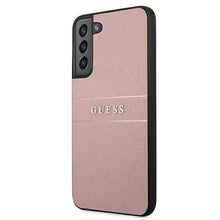 Заредете изображение във визуализатора на галерията – Guess GUHCS22MPSASBPI S22 + S906 pink / pink Saffiano Stripe - TopMag
