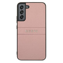 Заредете изображение във визуализатора на галерията – Guess GUHCS22MPSASBPI S22 + S906 pink / pink Saffiano Stripe - TopMag
