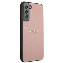 Заредете изображение във визуализатора на галерията – Guess GUHCS22MPSASBPI S22 + S906 pink / pink Saffiano Stripe - TopMag
