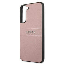 Заредете изображение във визуализатора на галерията – Guess GUHCS22MPSASBPI S22 + S906 pink / pink Saffiano Stripe - TopMag

