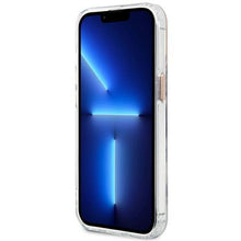 Заредете изображение във визуализатора на галерията – Guess GUHMP13LHTRMD iPhone 13 Pro / 13 6.1 "gold / gold hard case Metal Outline Magsafe - TopMag
