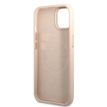Заредете изображение във визуализатора на галерията – Guess GUHMP13MU4GPRP iPhone 13 6.1 "pink / pink hard case 4G Logo Plate MagSafe - TopMag
