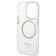 Заредете изображение във визуализатора на галерията – Guess GUHMP14LHTRMD iPhone 14 Pro 6.1 "gold / gold hard case Metal Outline Magsafe - TopMag
