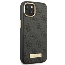 Заредете изображение във визуализатора на галерията – Guess GUHMP14MU4GPRK iPhone 14 Plus 6.7 "black / black hard case 4G Logo Plate MagSafe - TopMag
