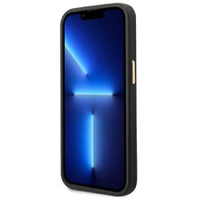 Заредете изображение във визуализатора на галерията – Guess GUHMP14XU4GPRK iPhone 14 Pro Max 6.7 "black / black hard case 4G Logo Plate MagSafe - TopMag
